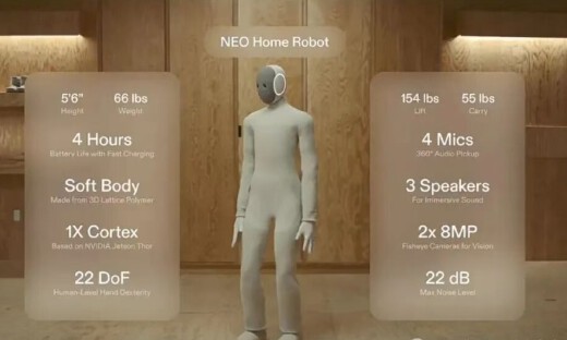 1X发布家用人形机器人NEO