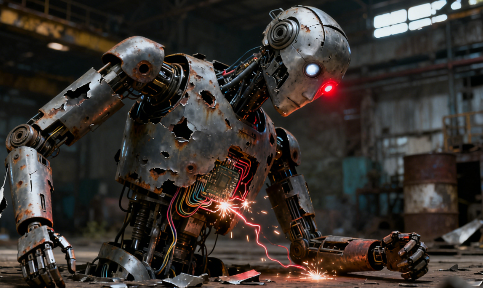 用户不语，只管挠头：机器人坏了怎么办？