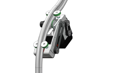 这个机器人是“轨道侠”吧！重力自锁+被动变形，爬弯轨稳如泰山！