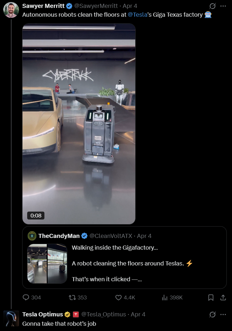 Optimus来袭 机器人间“抢饭碗”开始